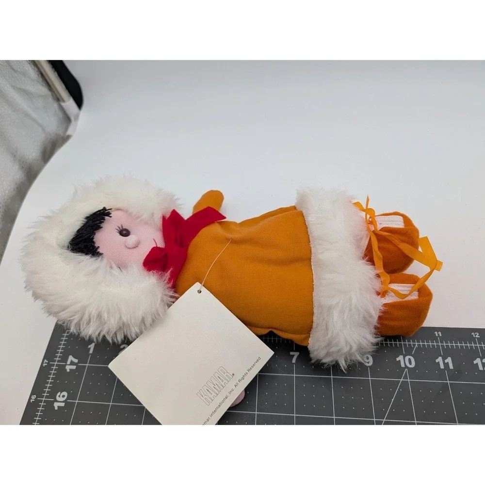 Kamar Alaska Doll Cloth Doll Nanook‎ 11 Inch Paper Tag Stuffed Toy